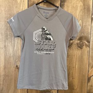 runDisney 2018 Star Wars Dark Side Half Marathon race shirt by Champion